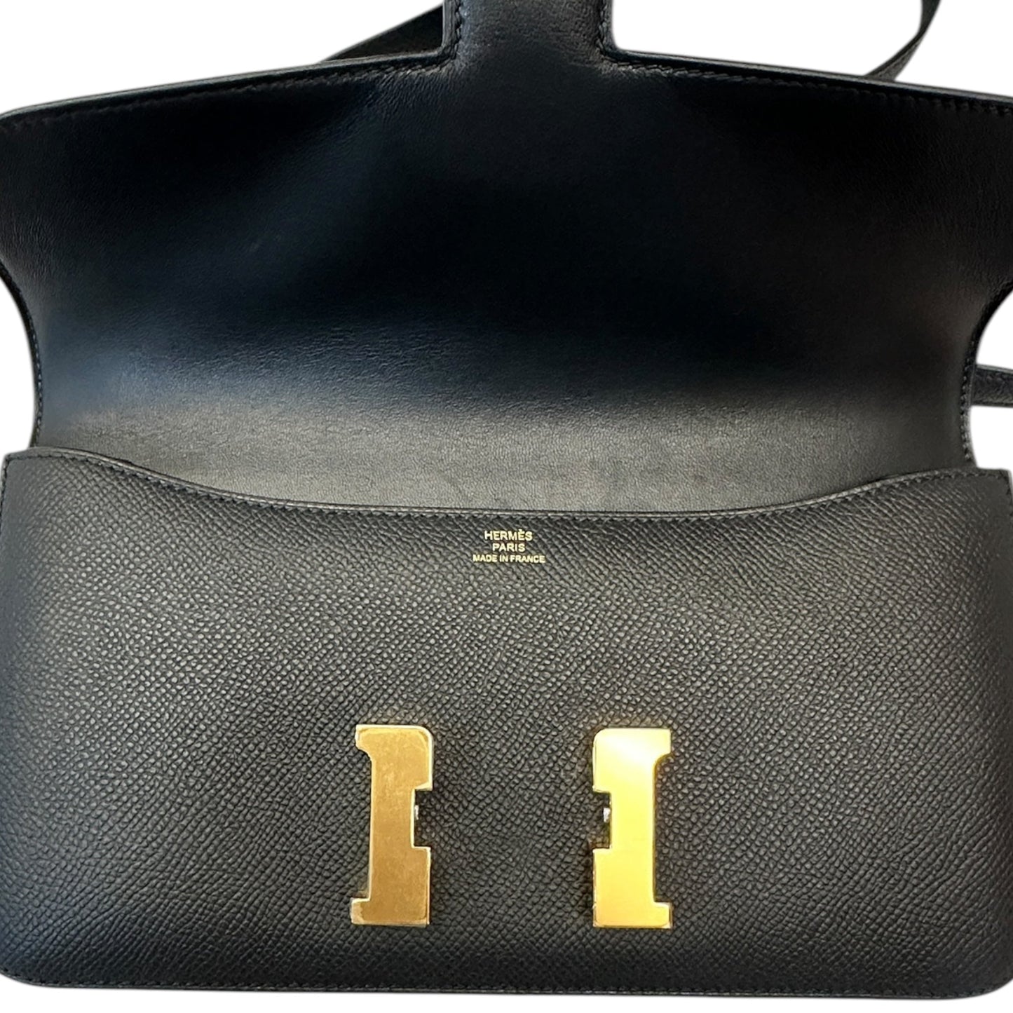 Hermes Constance Elan Black Epsom GHW