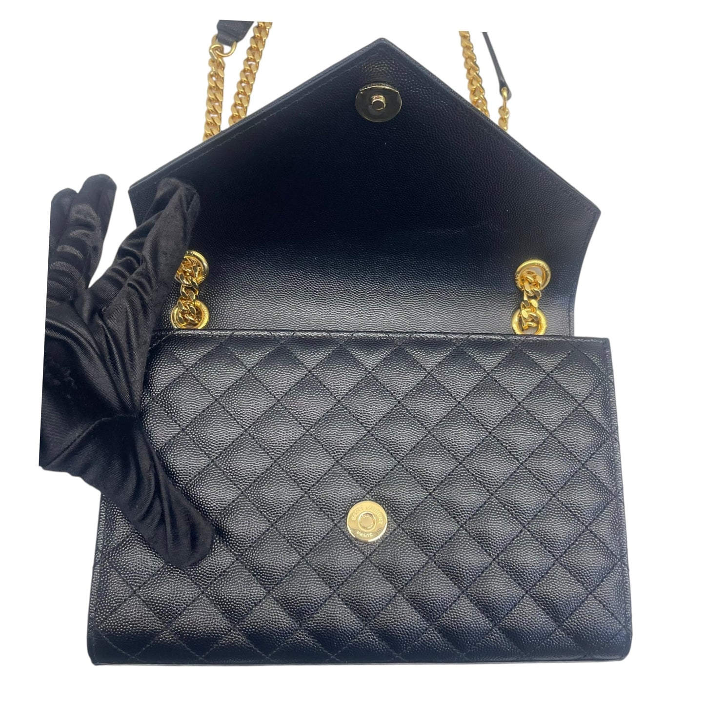 Yves Saint Laurent Envelope Bag in Black