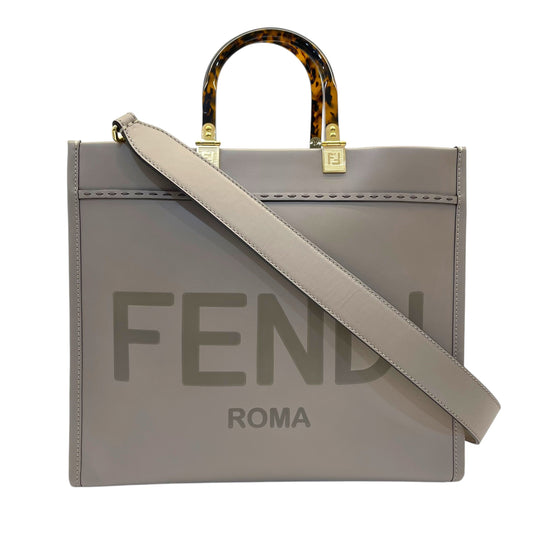 Fendi Sunshine Dove Gray Medium Tote Bag