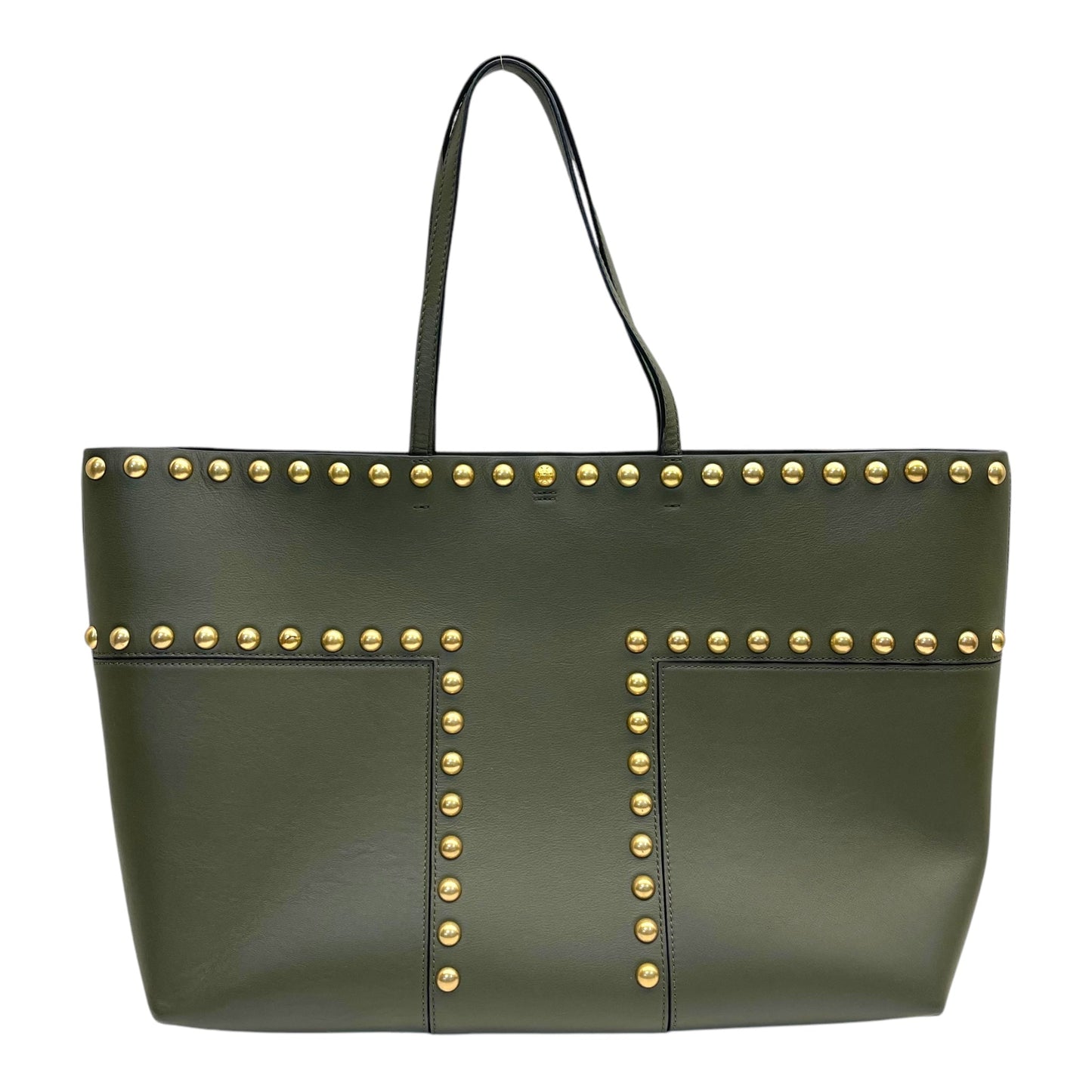Tory Burch Leather Block-T Stud Tote