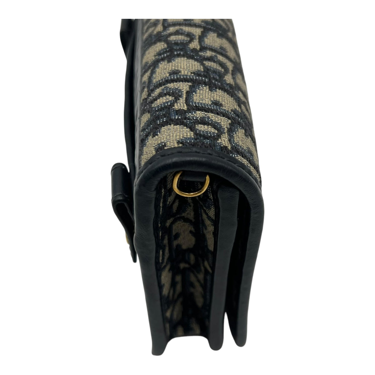 30 Montaigne Blue 2 in 1 Chain Pouch in Jacquard, Gold hardware