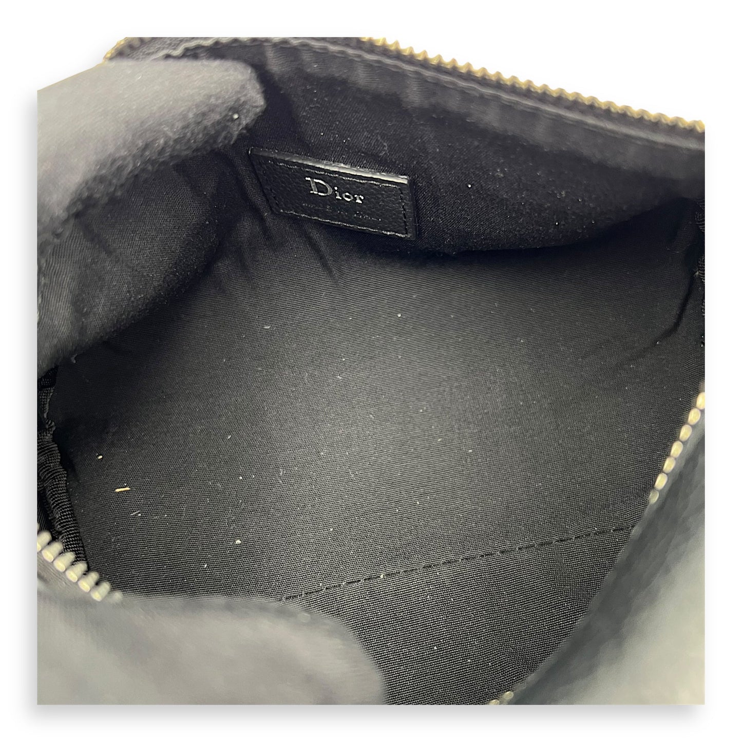 Roller Crossbody Bag Black in Calfskin, Silver hardware