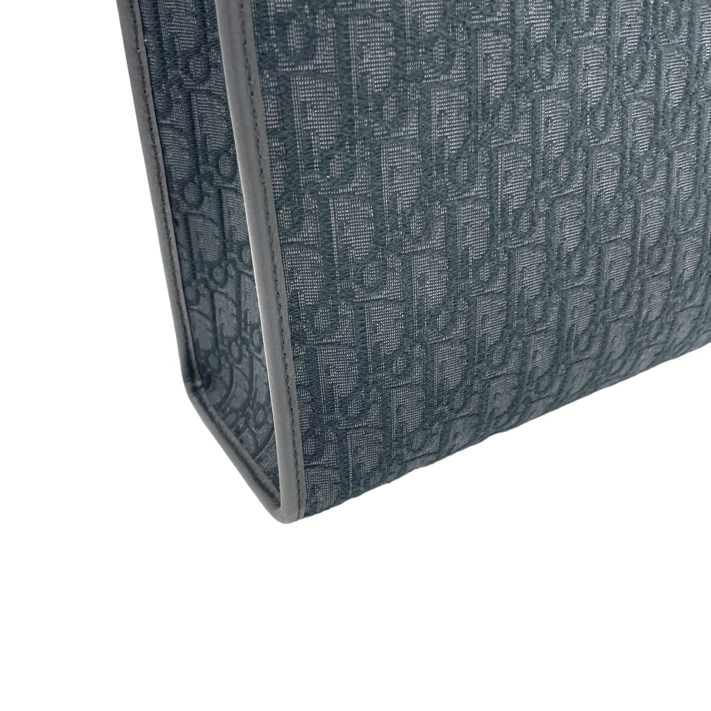 Safari Black Tote Bag in Jacquard, Silver hardware