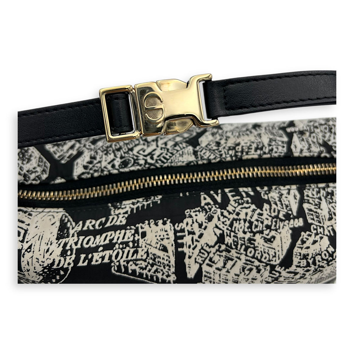 Nomad Black Top Handle Bag in Canvas, Silver hardware