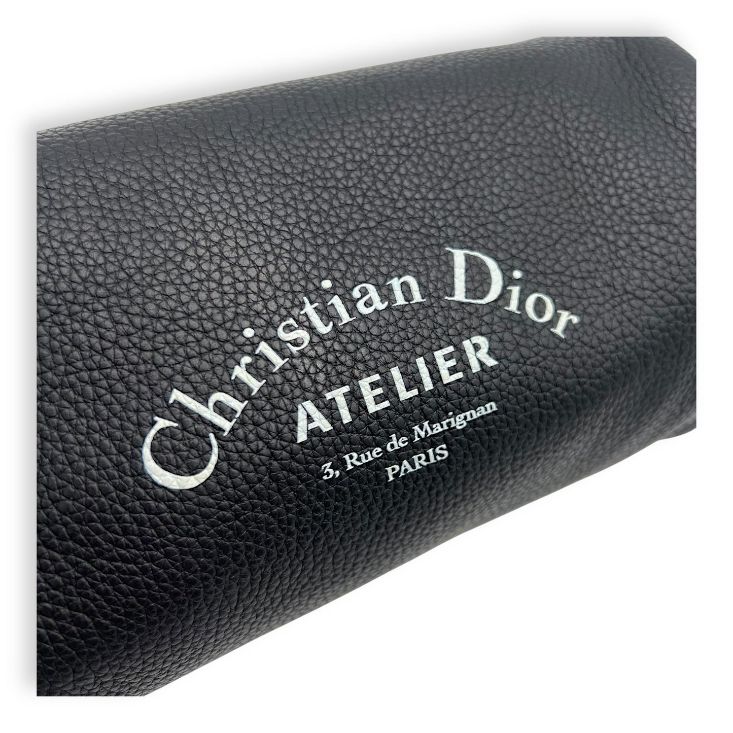 Roller Crossbody Bag Black in Calfskin, Silver hardware