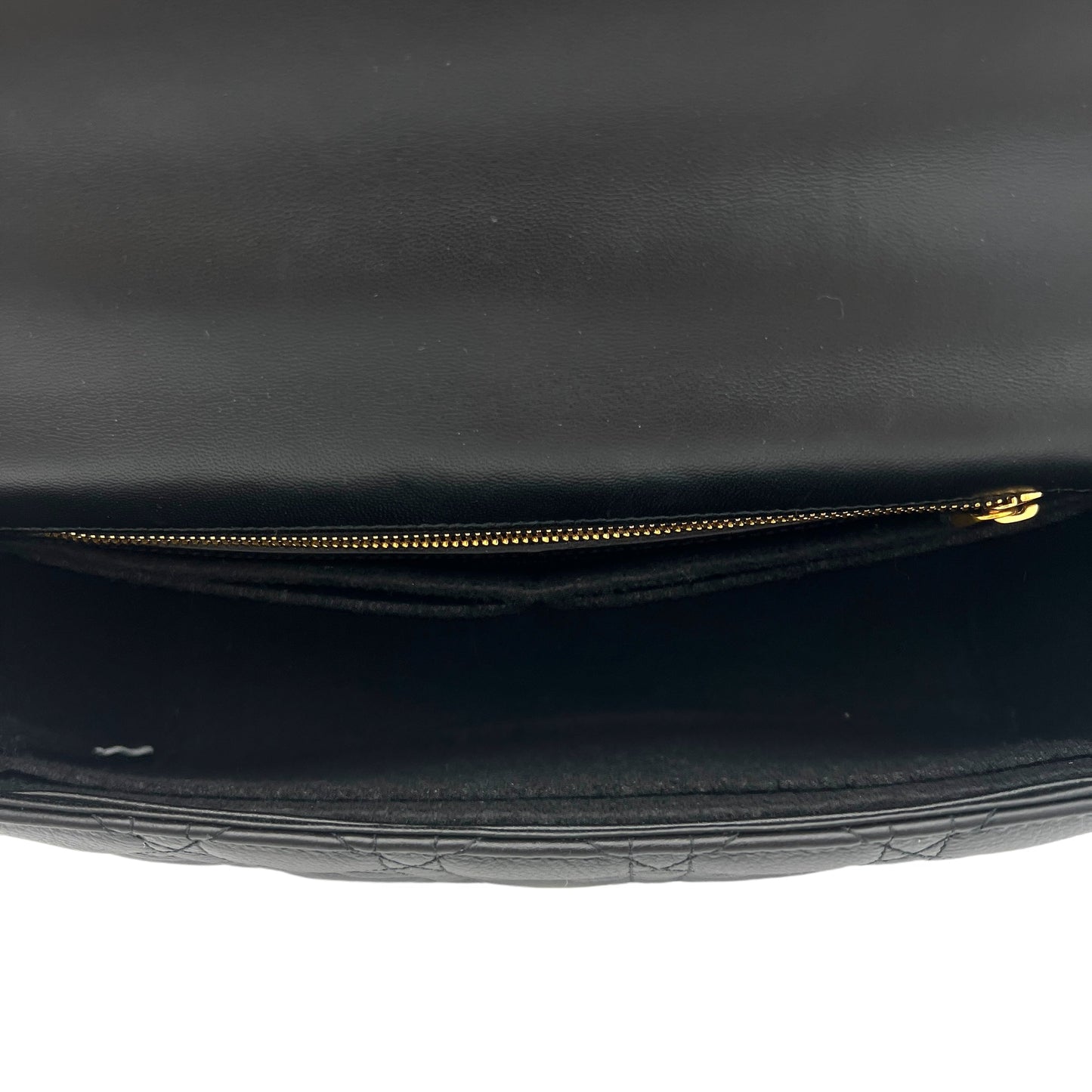 Caro Large Black Shoulder Bag in Calfskin, Gold hardware