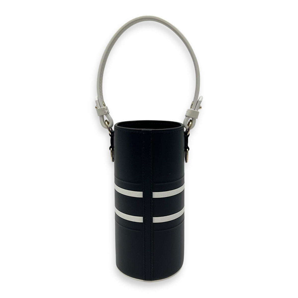 Vibe Bucket Bag Blue in Calfskin, Light Gold hardware
