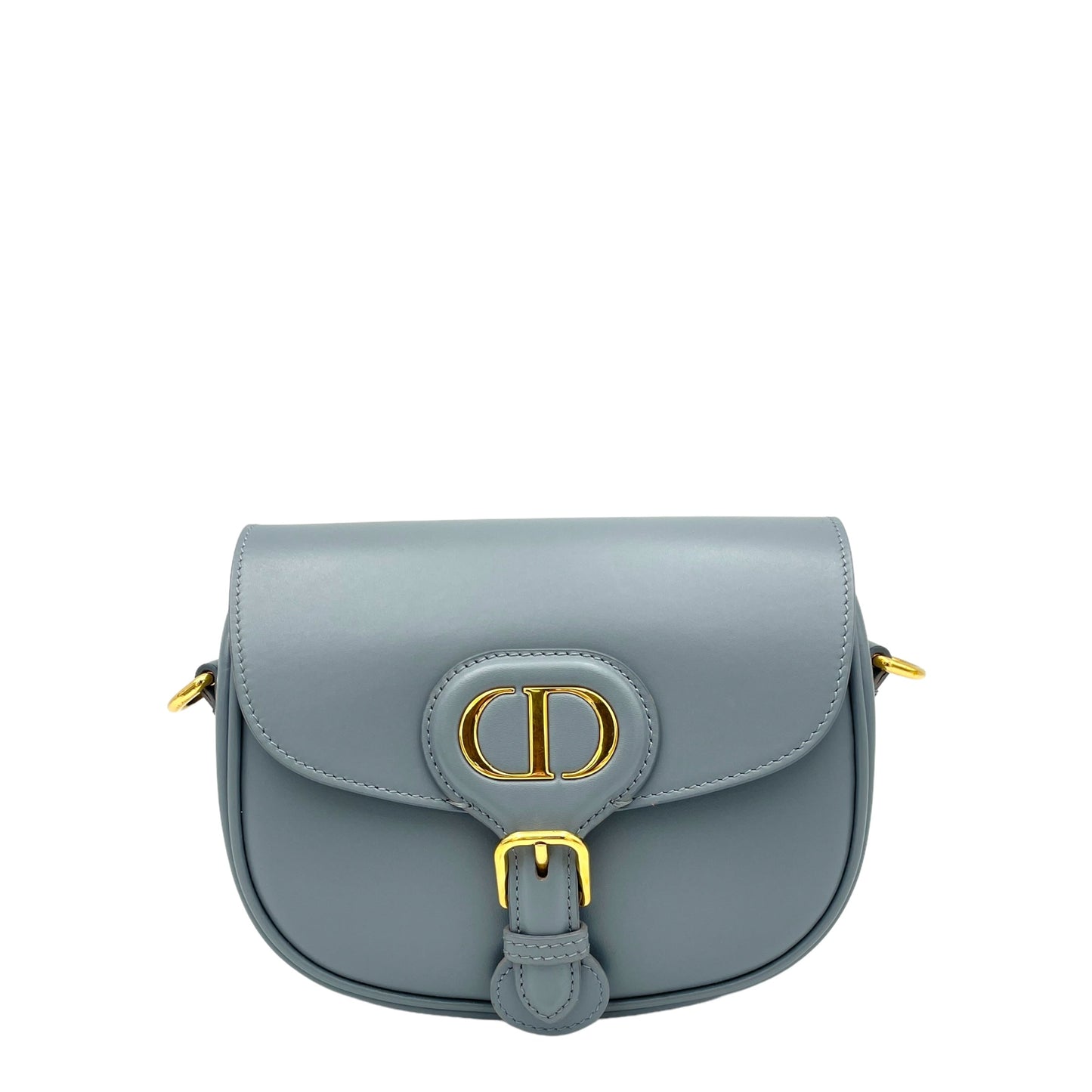 Bobby Blue Crossbody Bag in Calfskin, Gold hardware