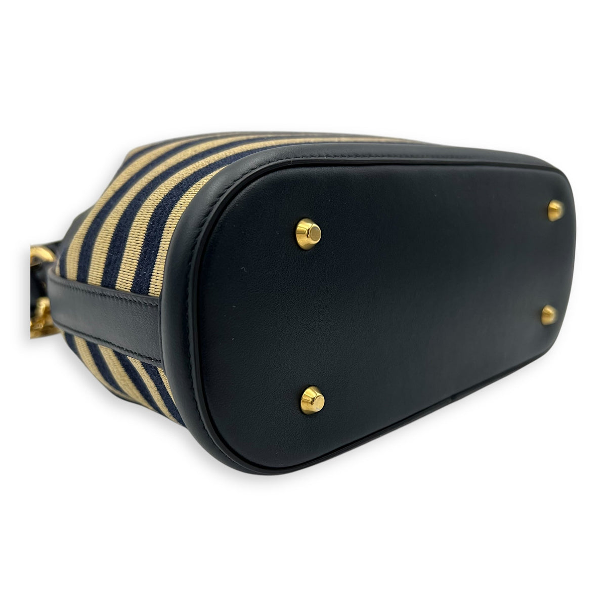 C'Est Medium Black Top Handle Bag in Raffia, Gold hardware