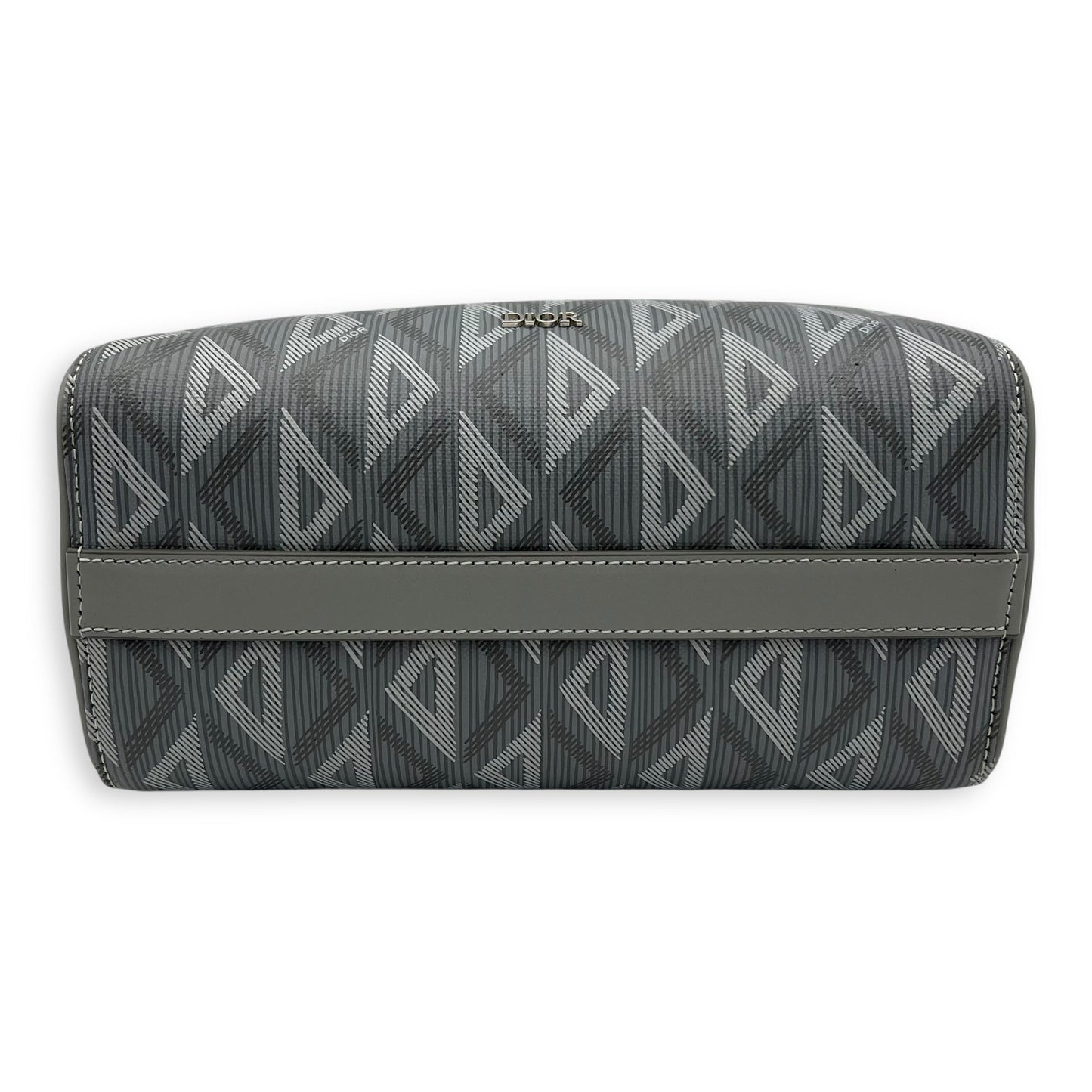Lingot 22 Grey Crossbody Bag in Coated Canvas, Silver hardware