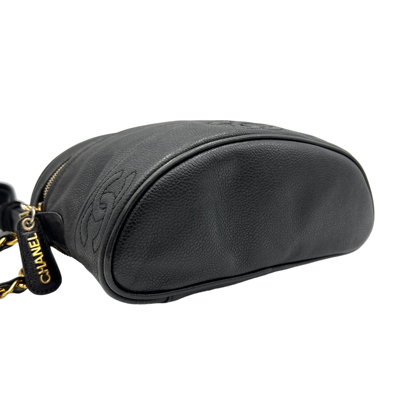 CC Crossbody Bag  Black in Caviar Leather , Gold Hardware