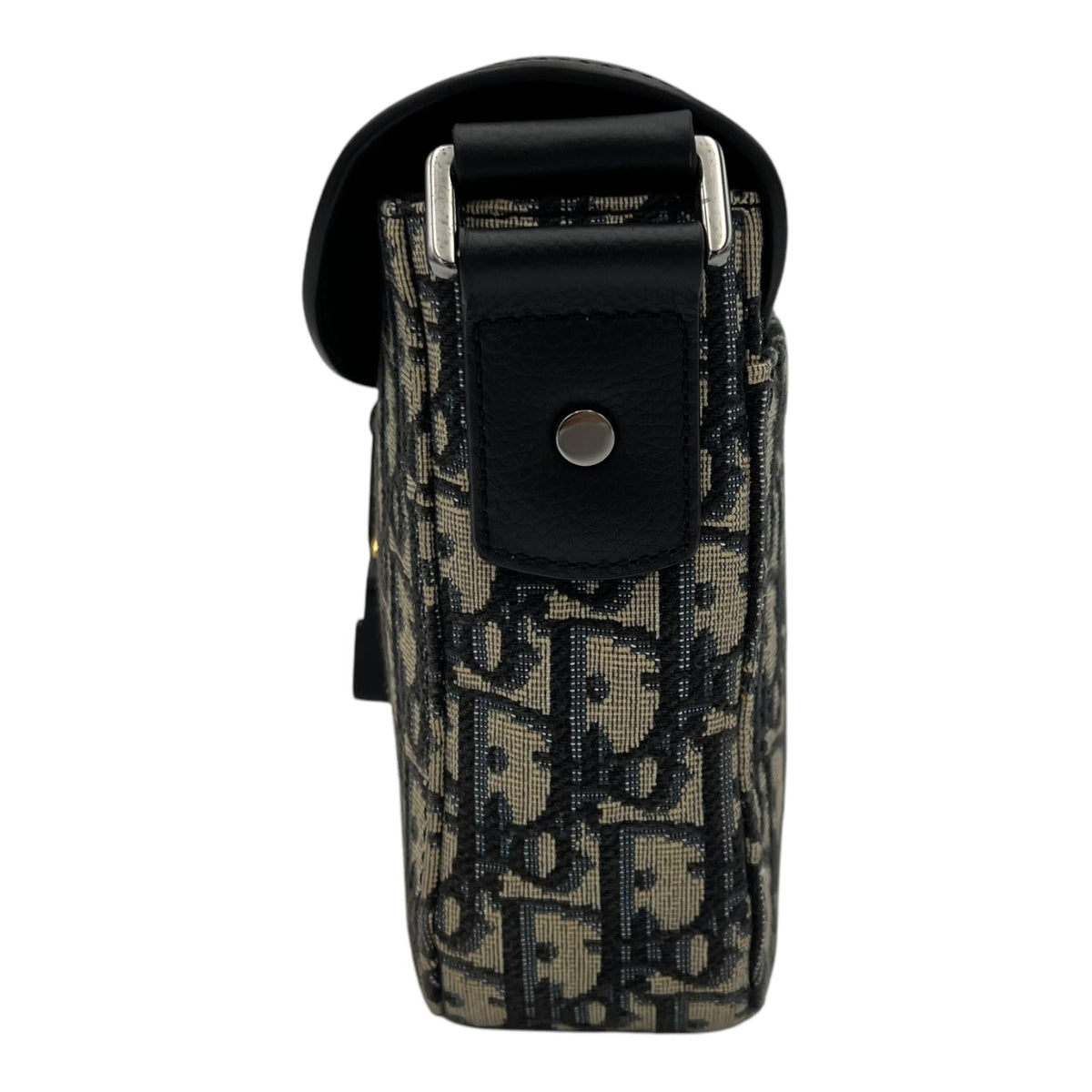 Saddle Brown Messenger in Jacquard, Silver hardware