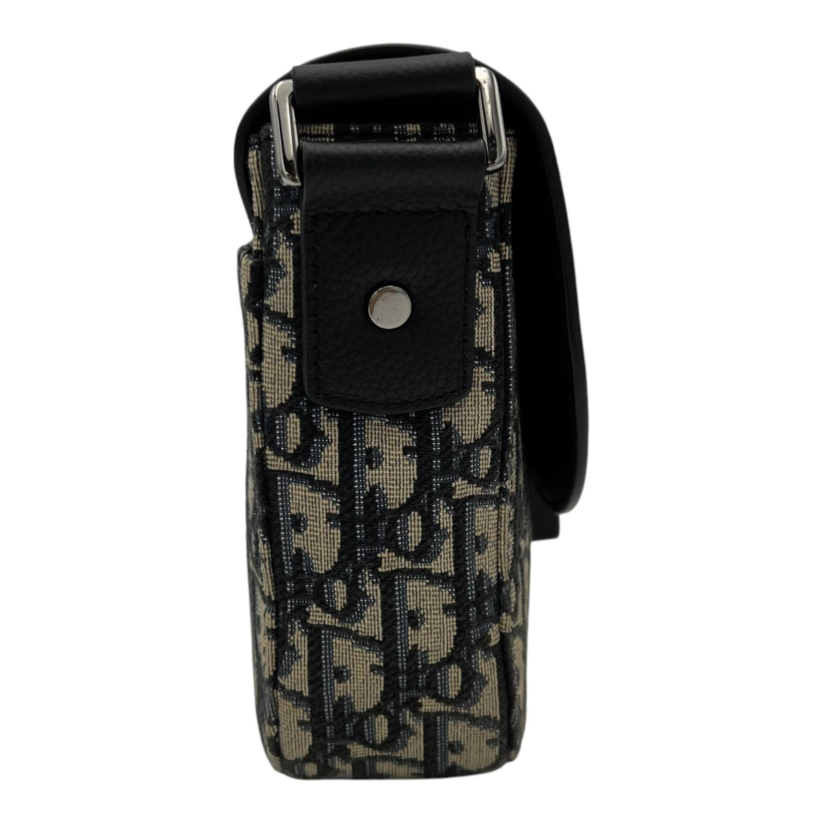 Saddle Brown Messenger in Jacquard, Silver hardware