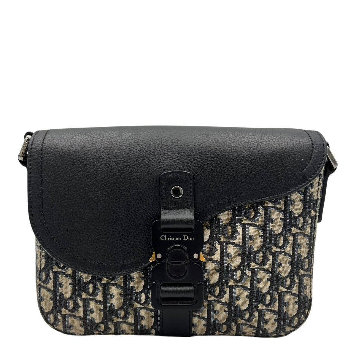 Saddle Brown Messenger in Jacquard, Silver hardware