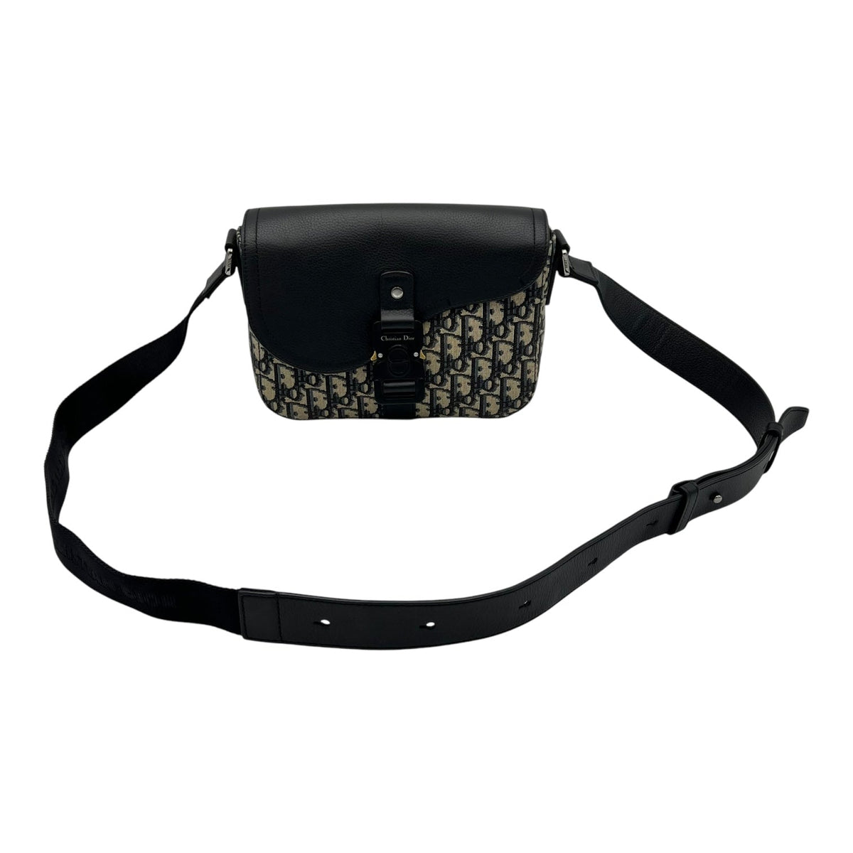 Saddle Brown Messenger in Jacquard, Silver hardware