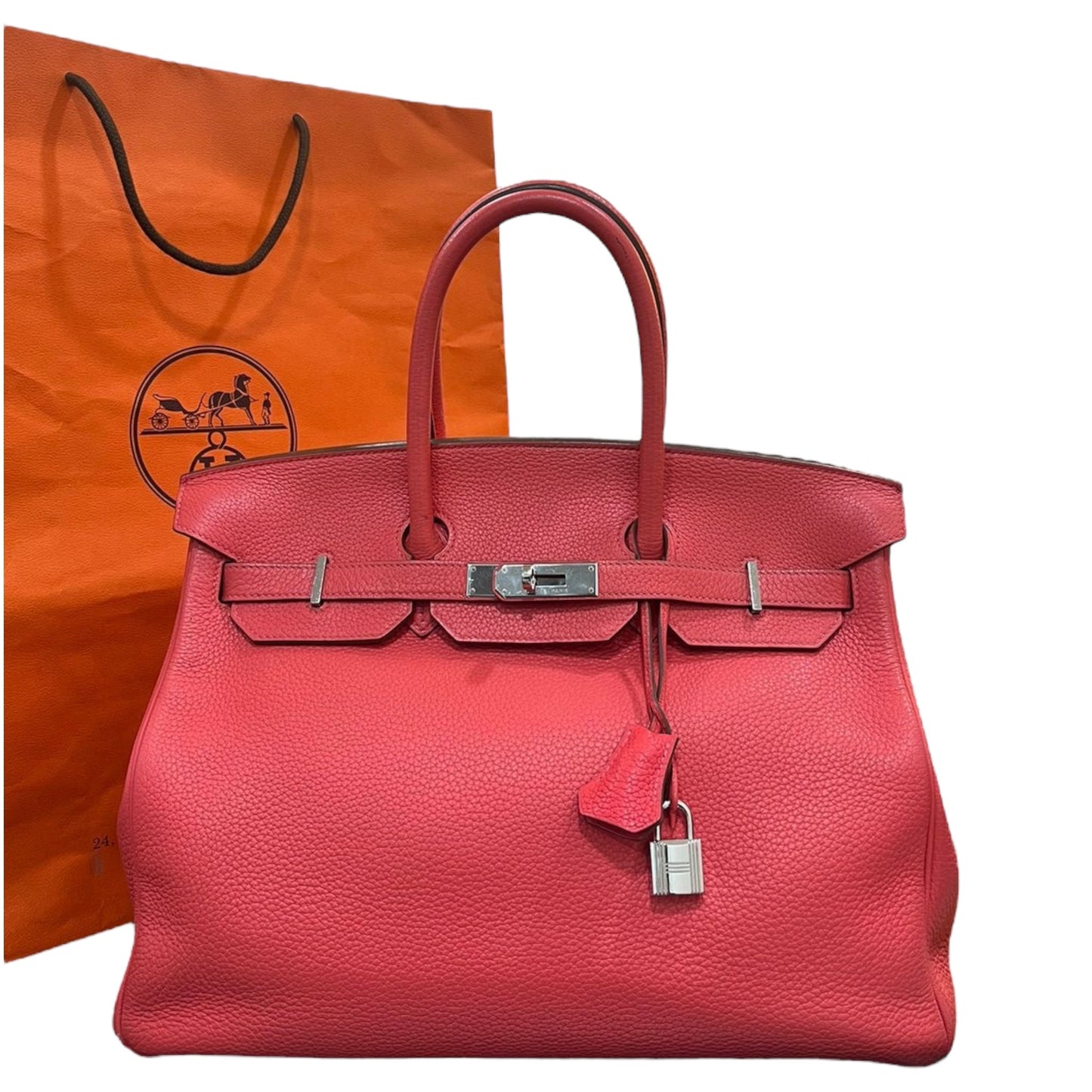 Hermes Birkin 35 Rose Jaipur Togo PHW