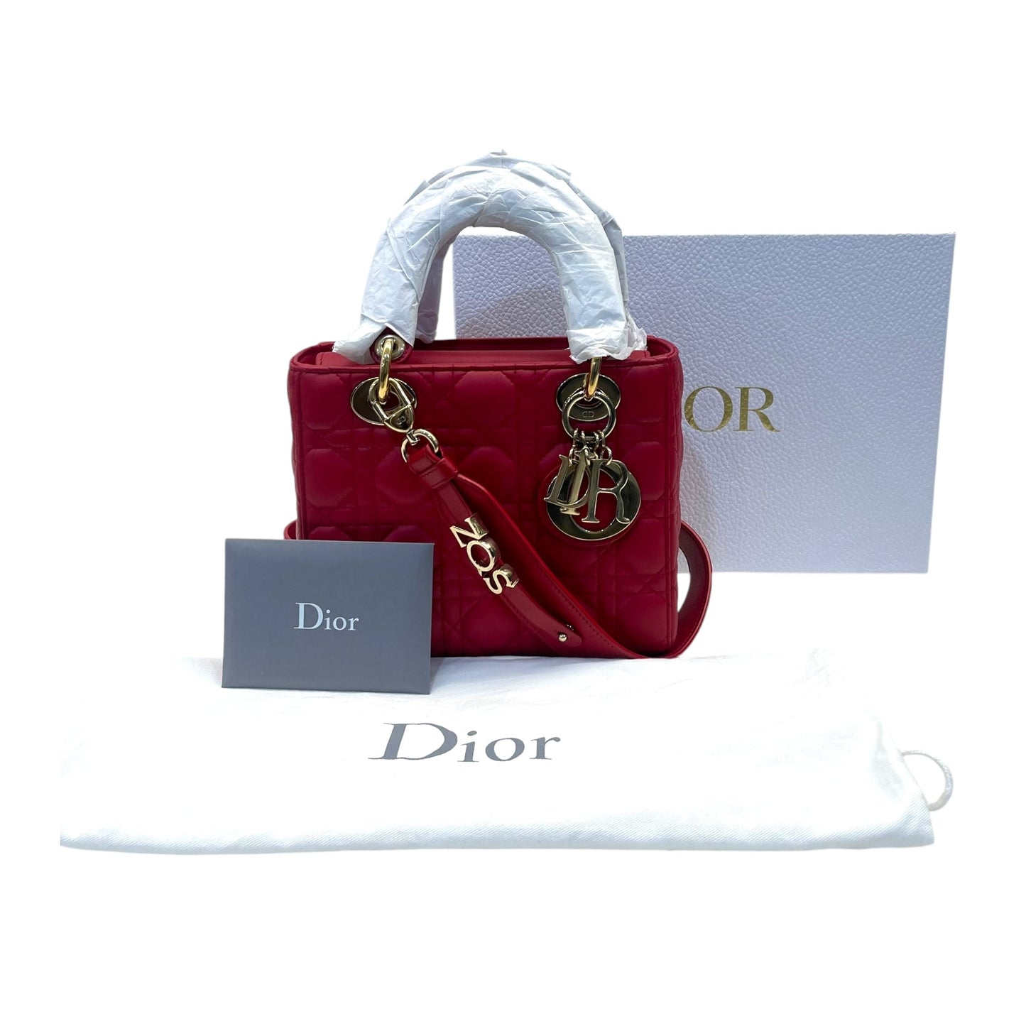 Christian Dior Small Lambskin Cannage Lady Dior