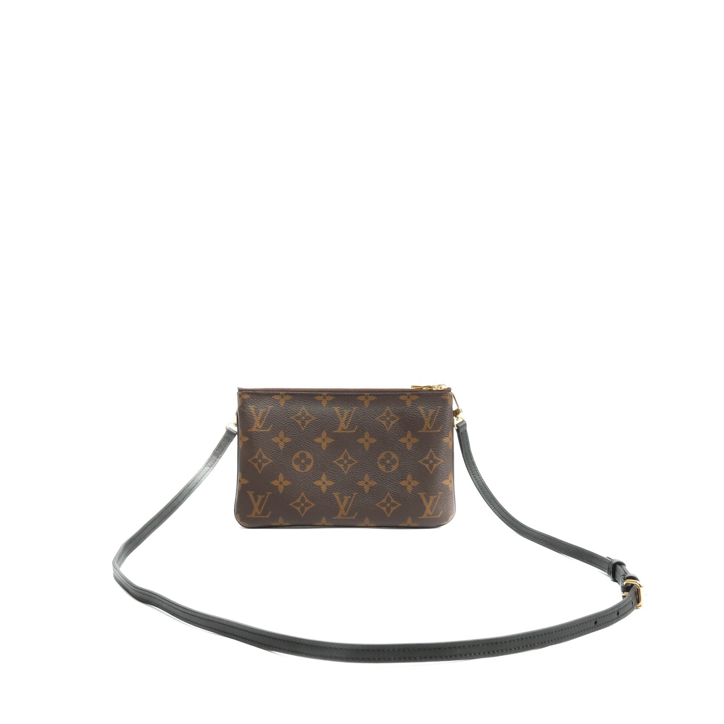 LOUIS VUITTON Small Reversible Double Zip Pochette Crossbody