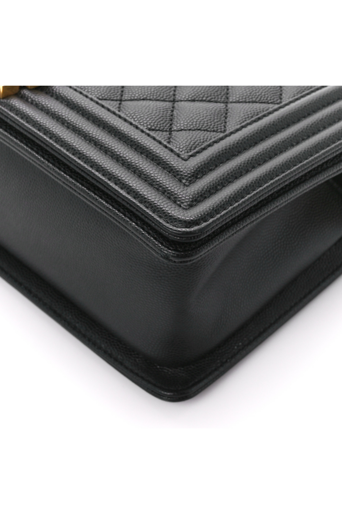 CHANEL Medium Caviar Boy Bag Black