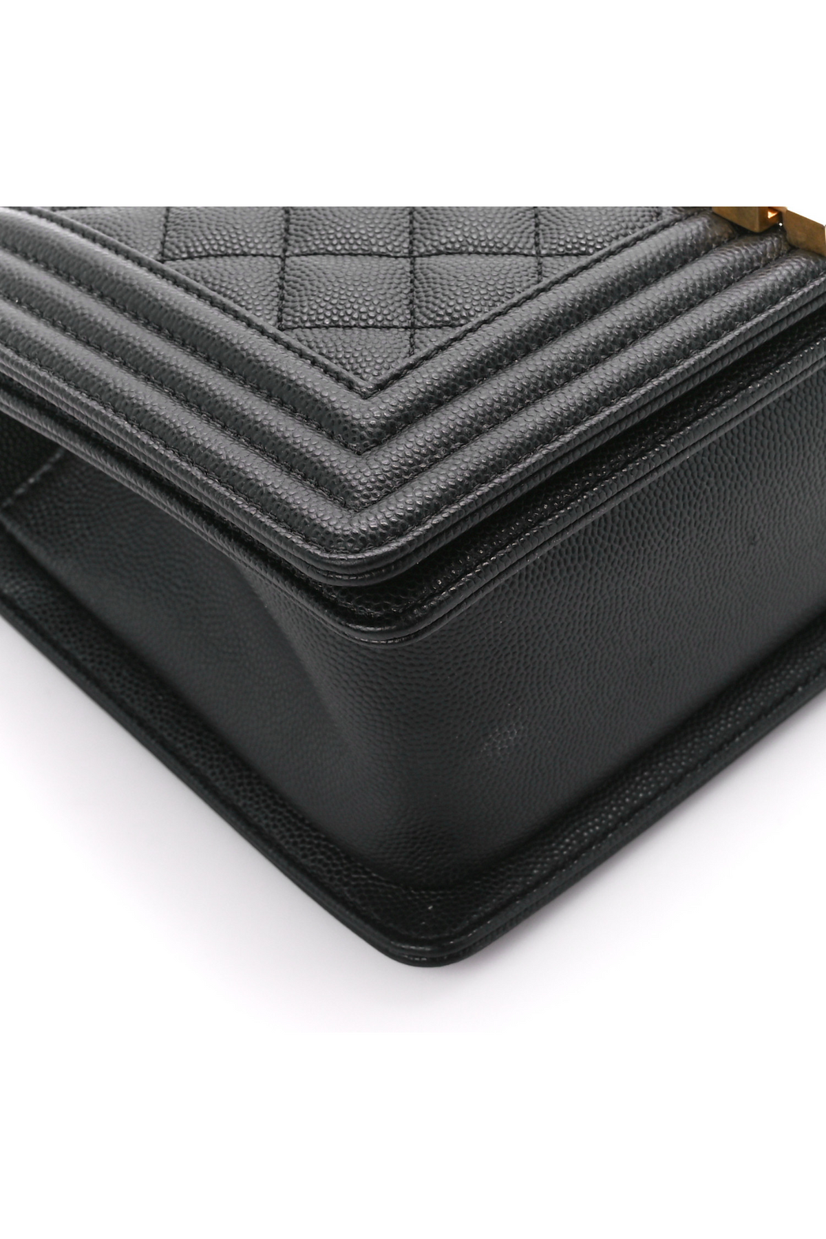CHANEL Medium Caviar Boy Bag Black