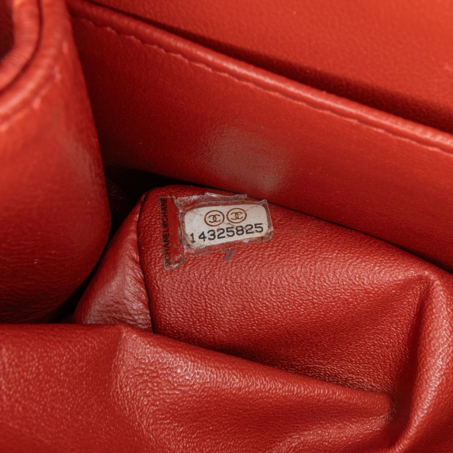 Orange Chanel Jumbo Classic Caviar Double Flap Shoulder Bag