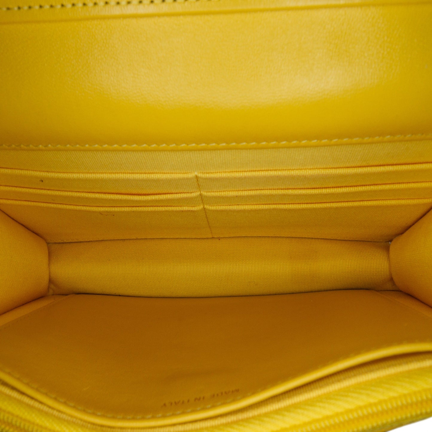 Yellow Chanel Quilted Lambskin Candy Chain Wallet on Chain Crossbody Bag
