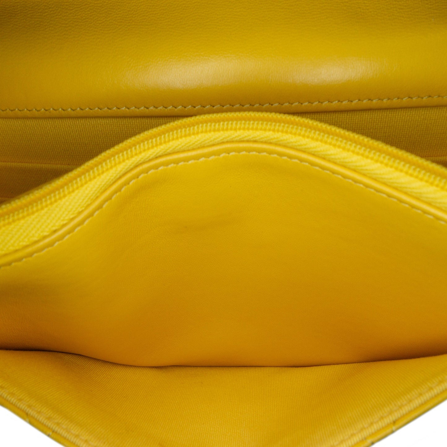 Yellow Chanel Quilted Lambskin Candy Chain Wallet on Chain Crossbody Bag