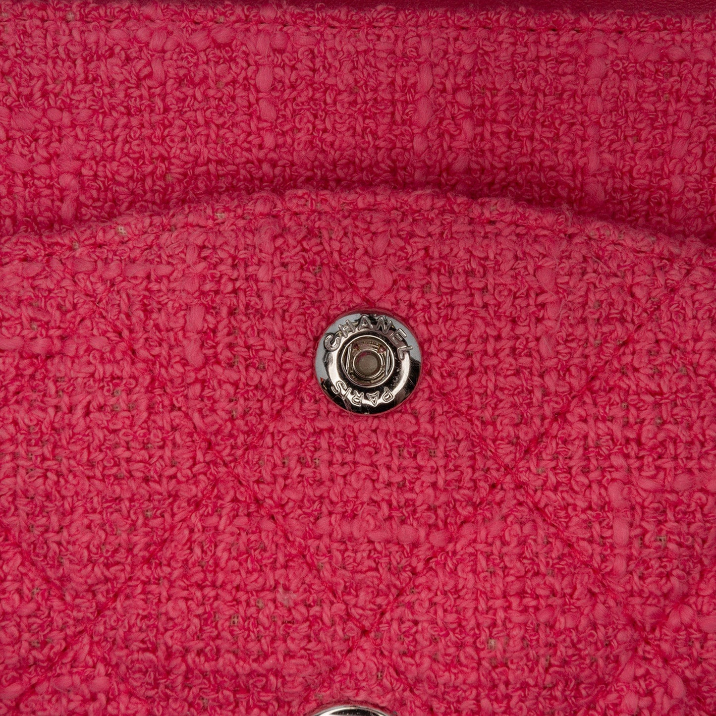 Pink Chanel Medium Classic Tweed Flower Double Flap Shoulder Bag
