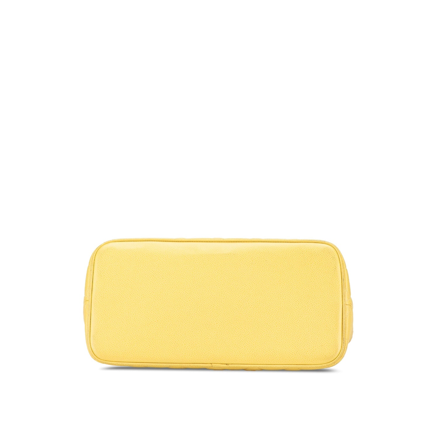 Yellow Chanel Caviar Medallion Tote