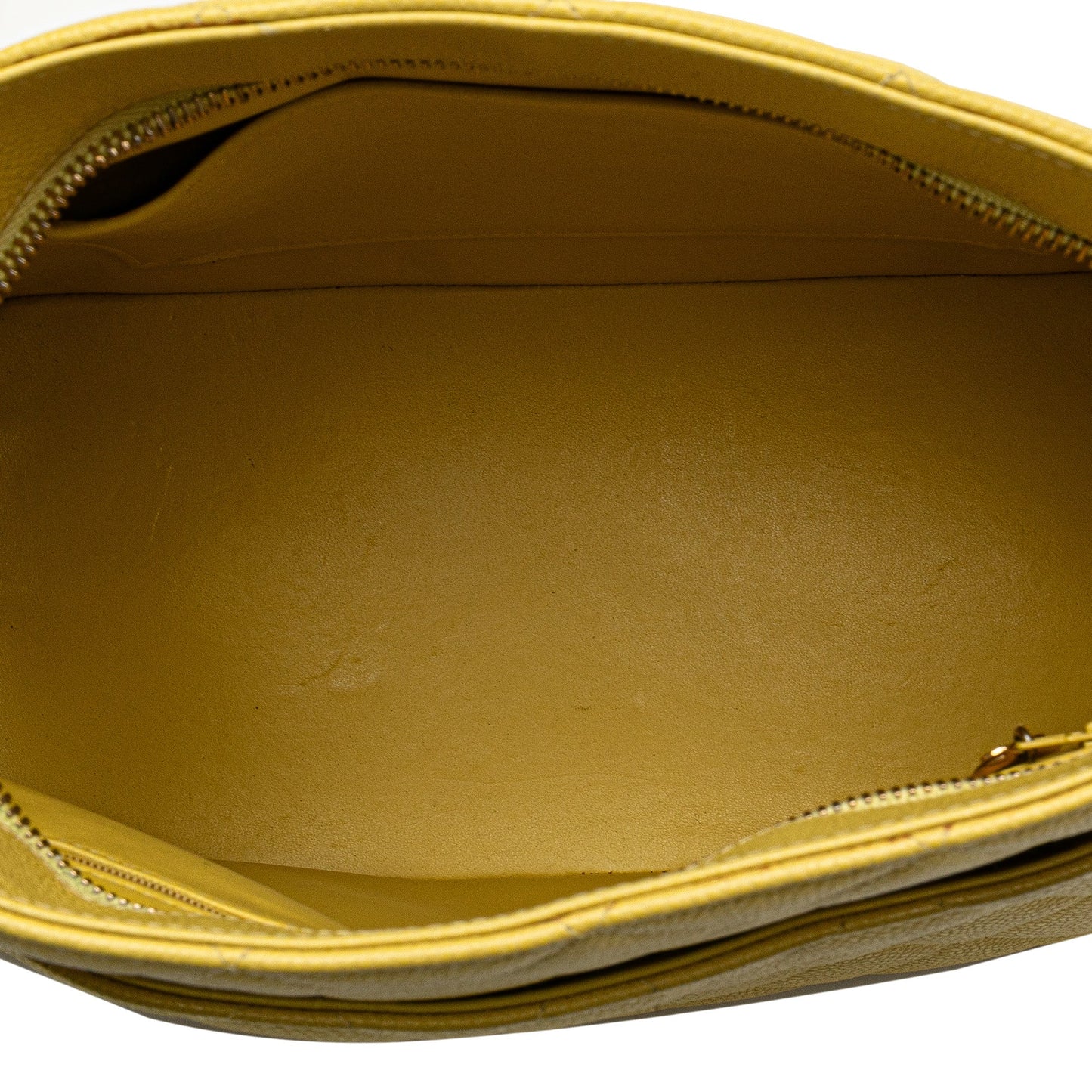 Yellow Chanel Caviar Medallion Tote