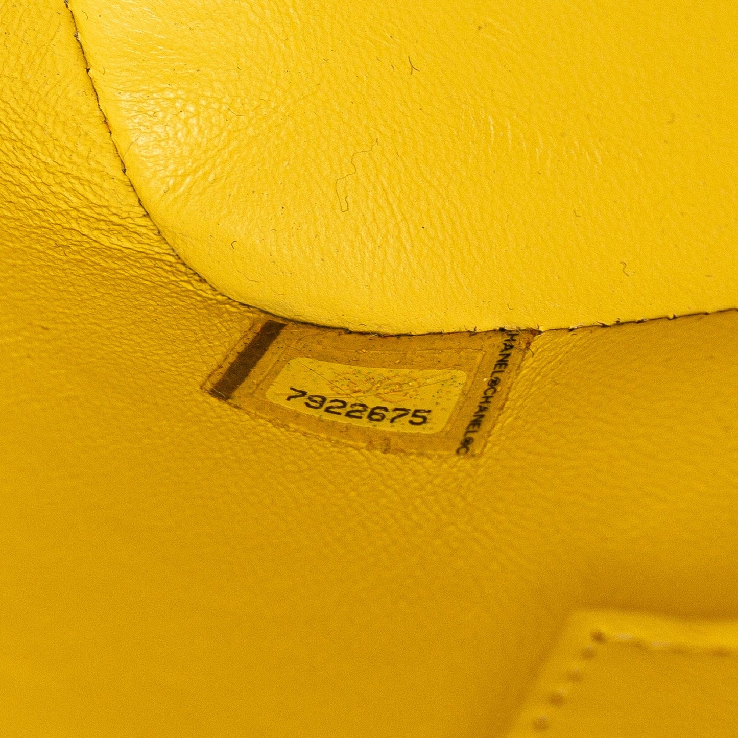 Yellow Chanel Caviar Medallion Tote