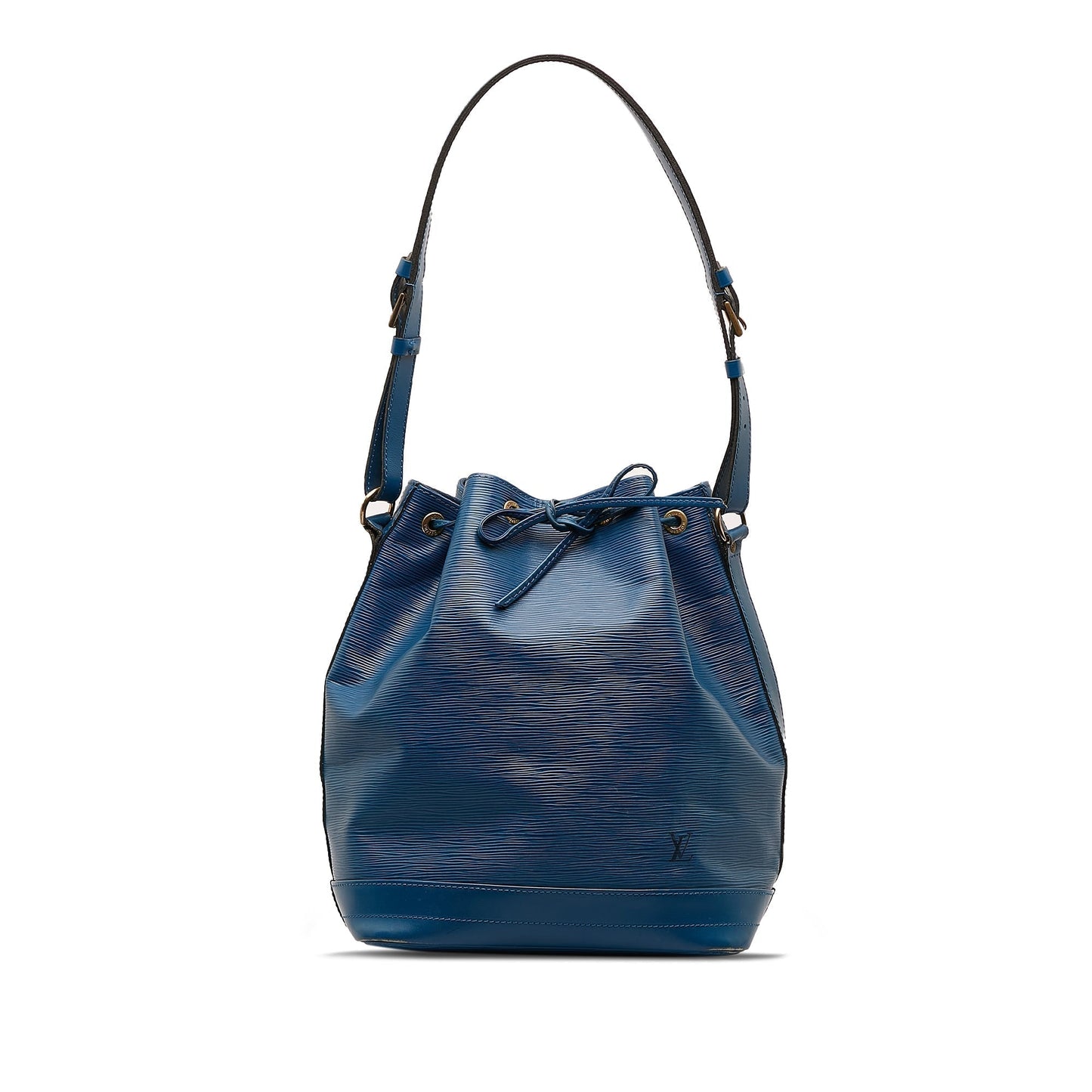 Blue Louis Vuitton Epi Noe GM Bucket Bag