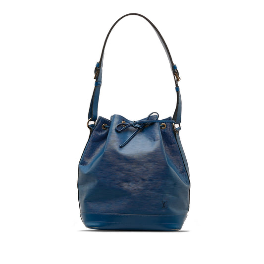 Blue Louis Vuitton Epi Noe GM Bucket Bag