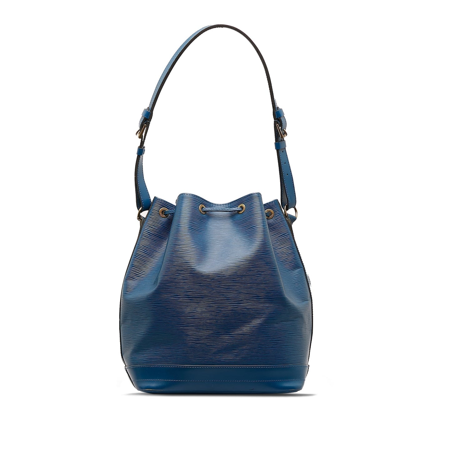 Blue Louis Vuitton Epi Noe GM Bucket Bag