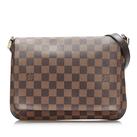 Louis Vuitton Musette Tango Short Strap Damier Ebene Canvas