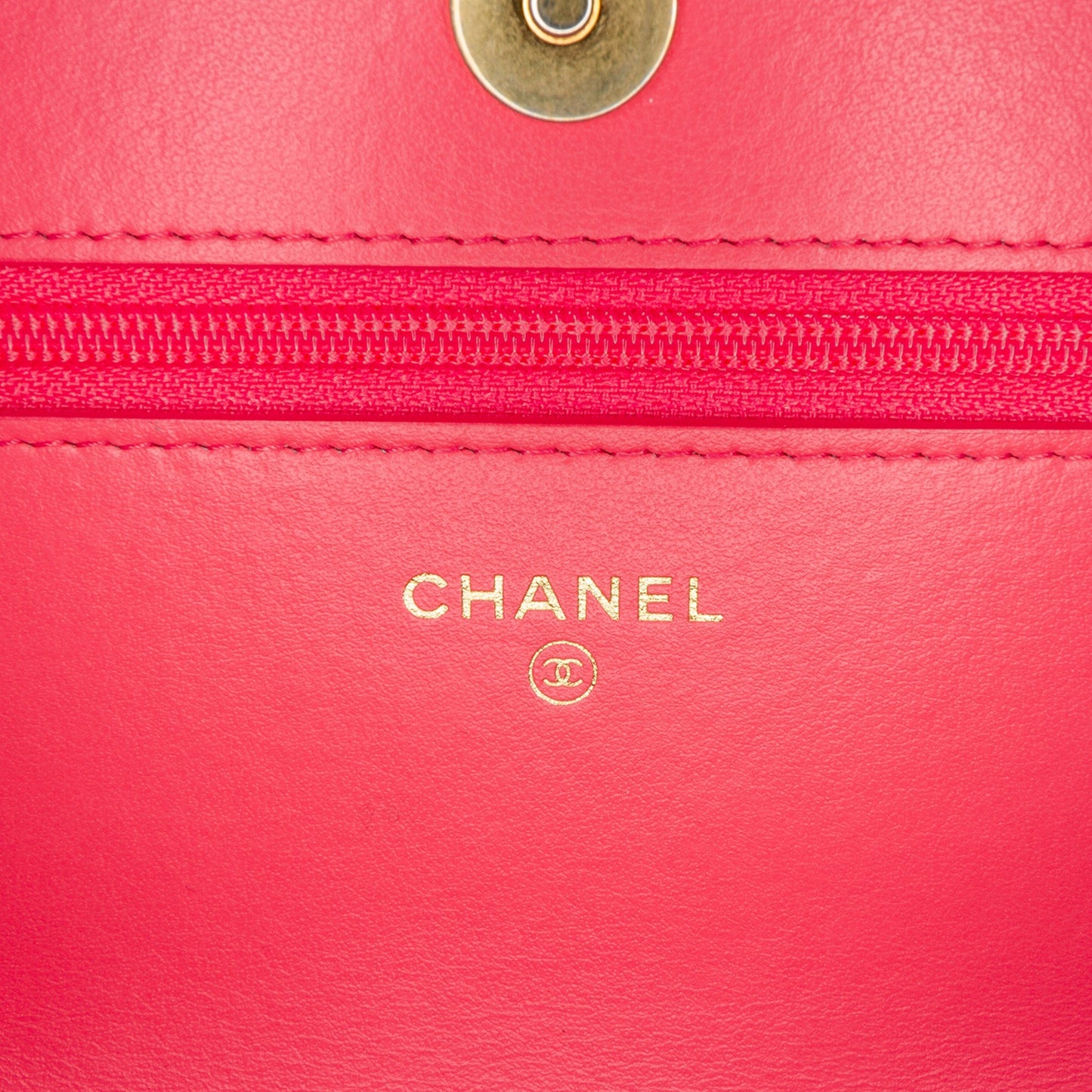 Pink Chanel Tweed 19 Wallet On Chain Satchel