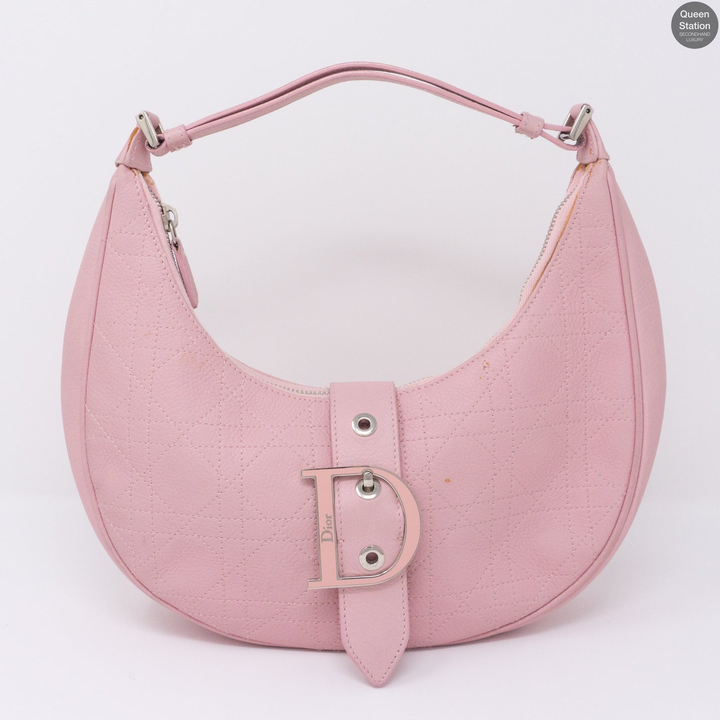 Pink Leather Shoulder Bag