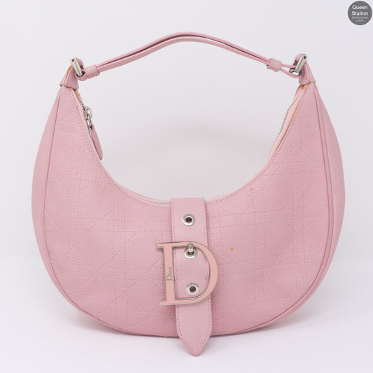 Pink Leather Shoulder Bag