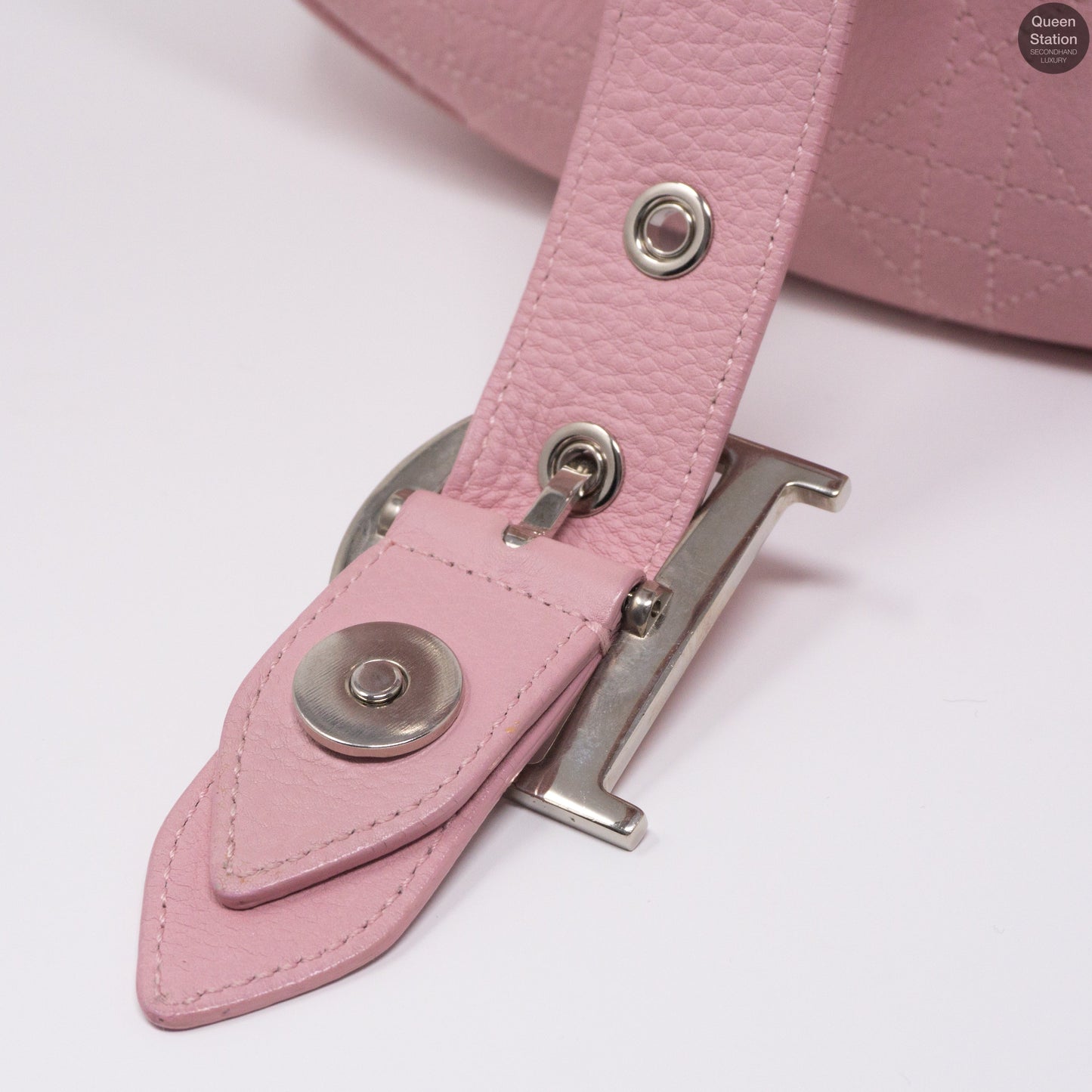 Pink Leather Shoulder Bag