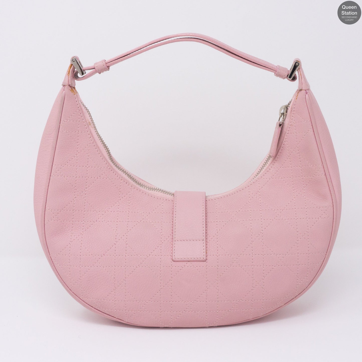 Pink Leather Shoulder Bag