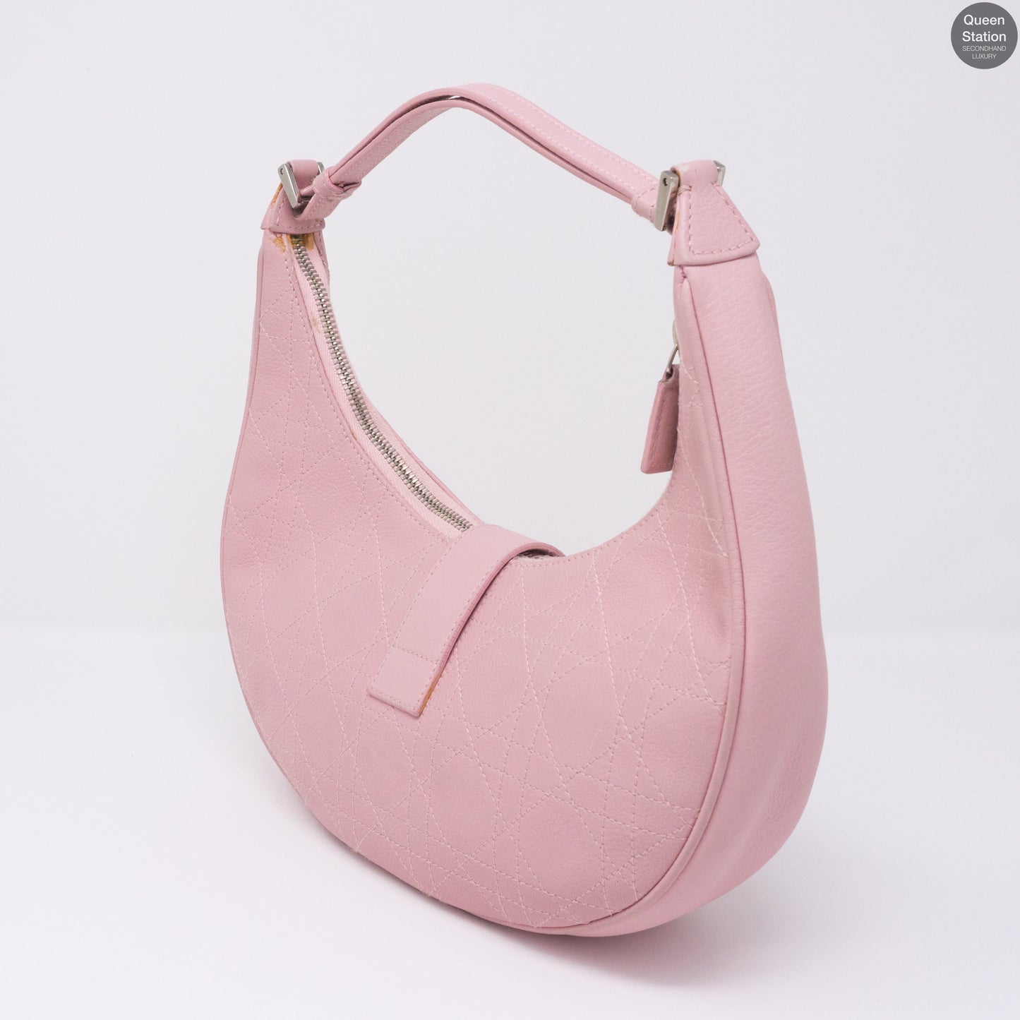 Pink Leather Shoulder Bag