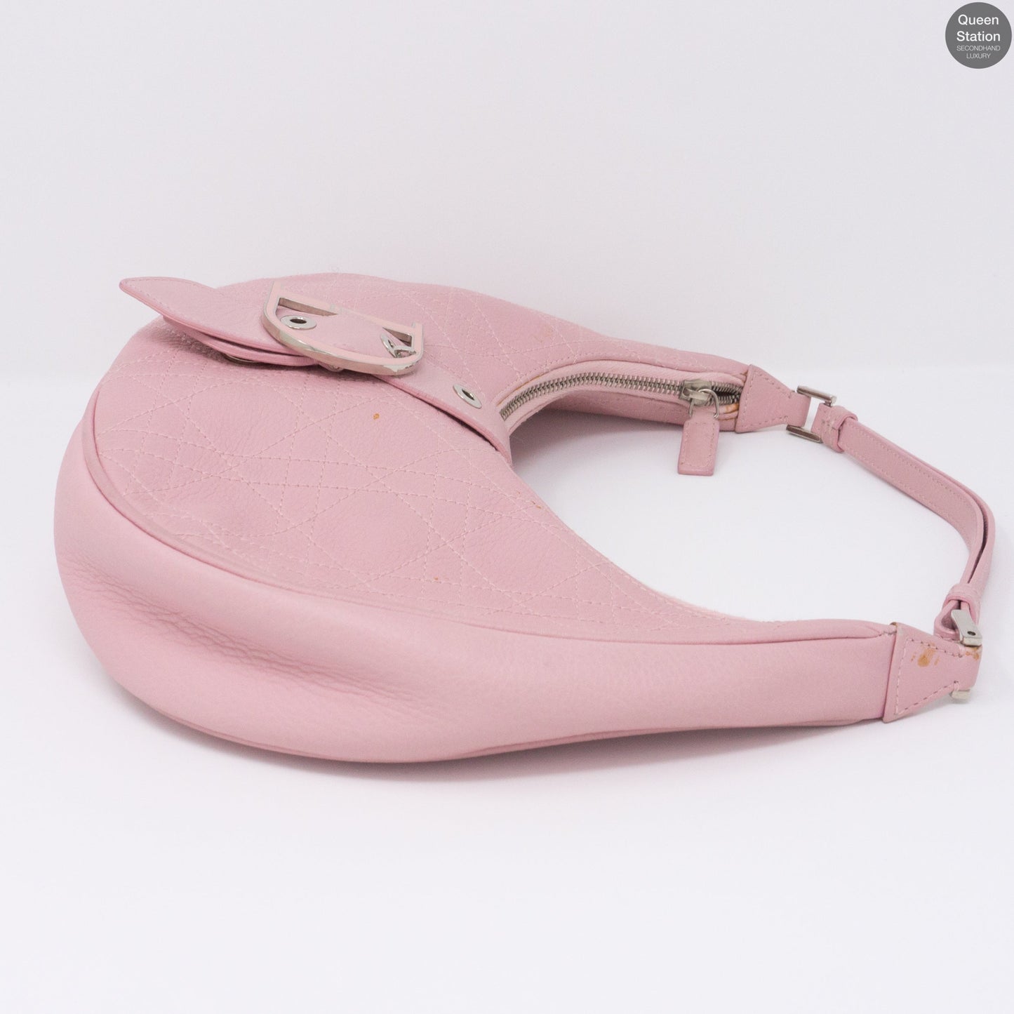 Pink Leather Shoulder Bag