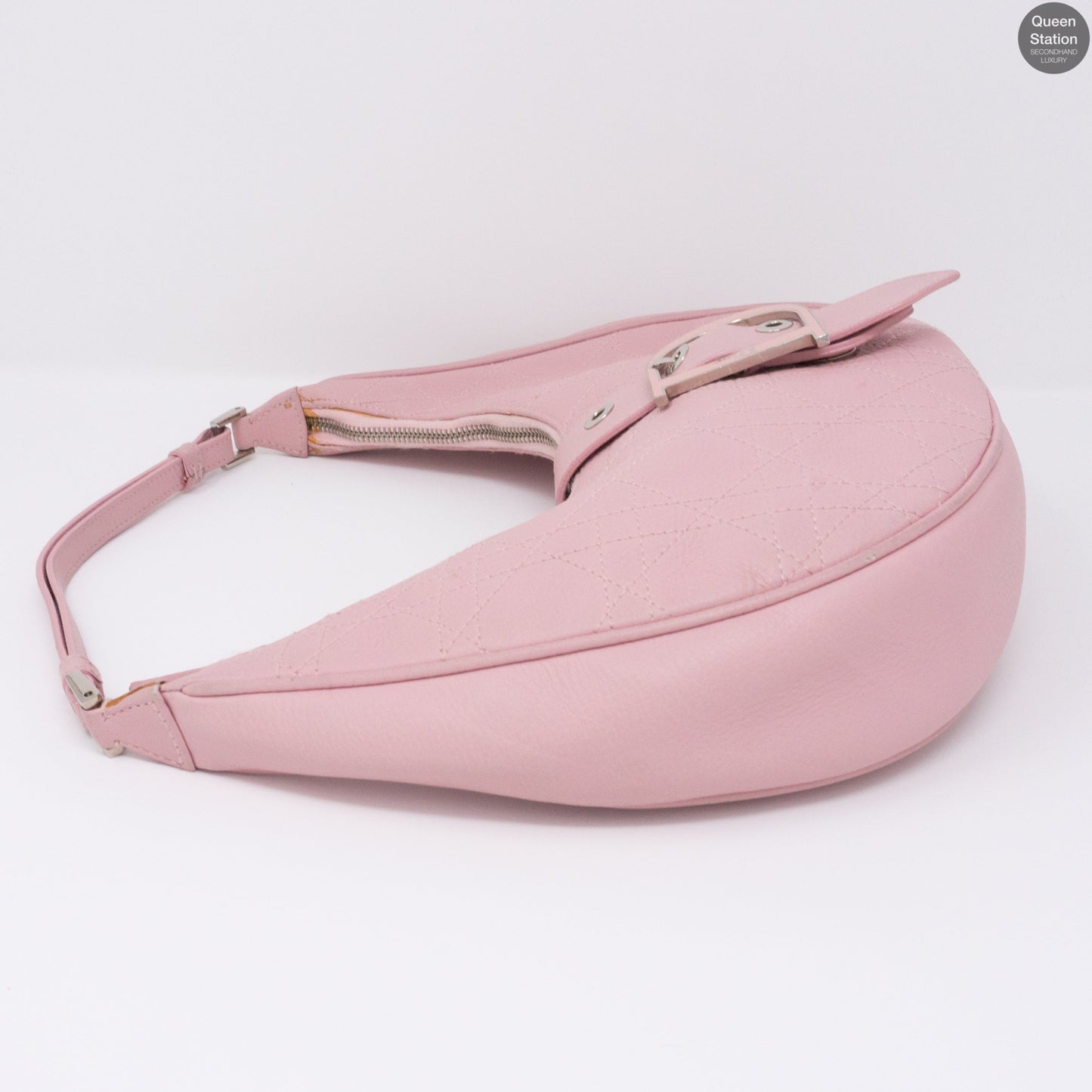 Pink Leather Shoulder Bag