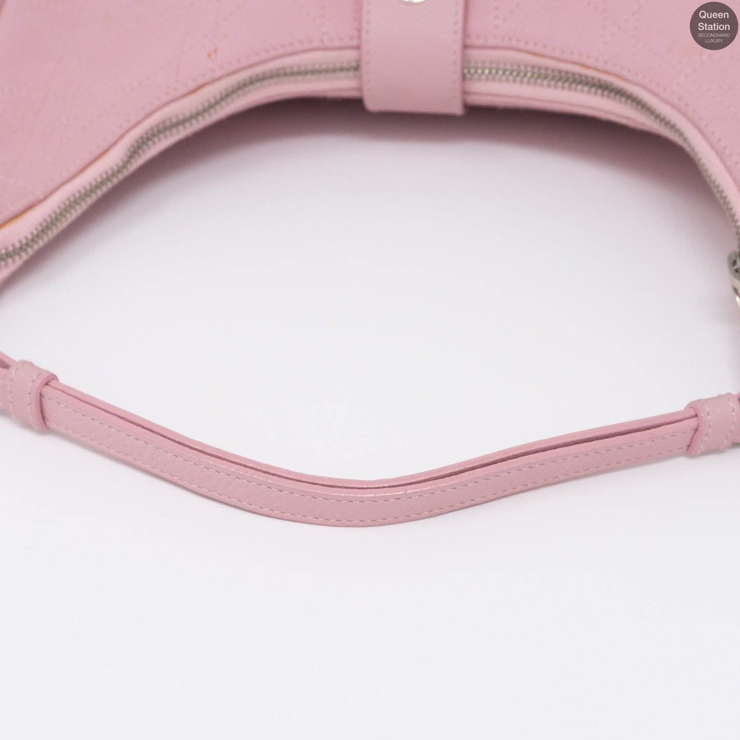 Pink Leather Shoulder Bag