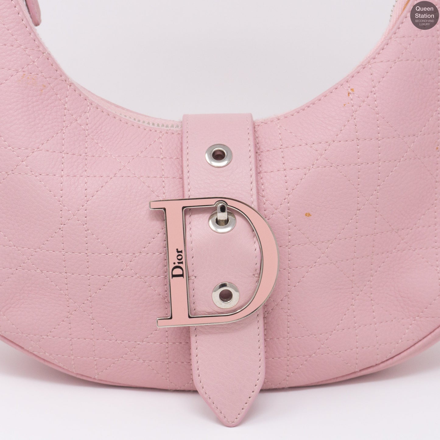 Pink Leather Shoulder Bag