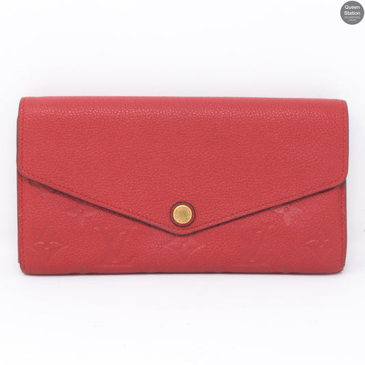 Sarah Wallet Scarlet Monogram Empreinte