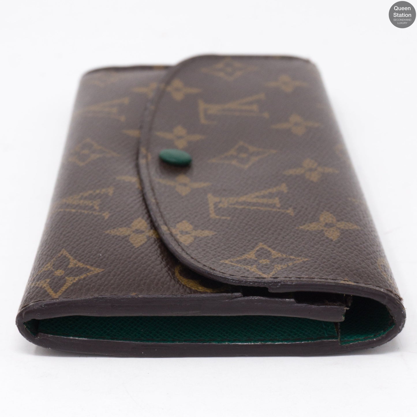 Emilie Monogram Green Wallet