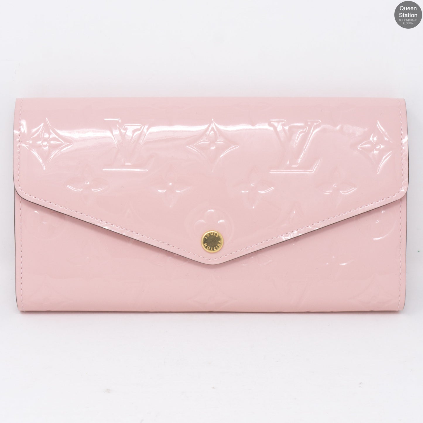 Sarah Wallet Vernis Rose Ballerine