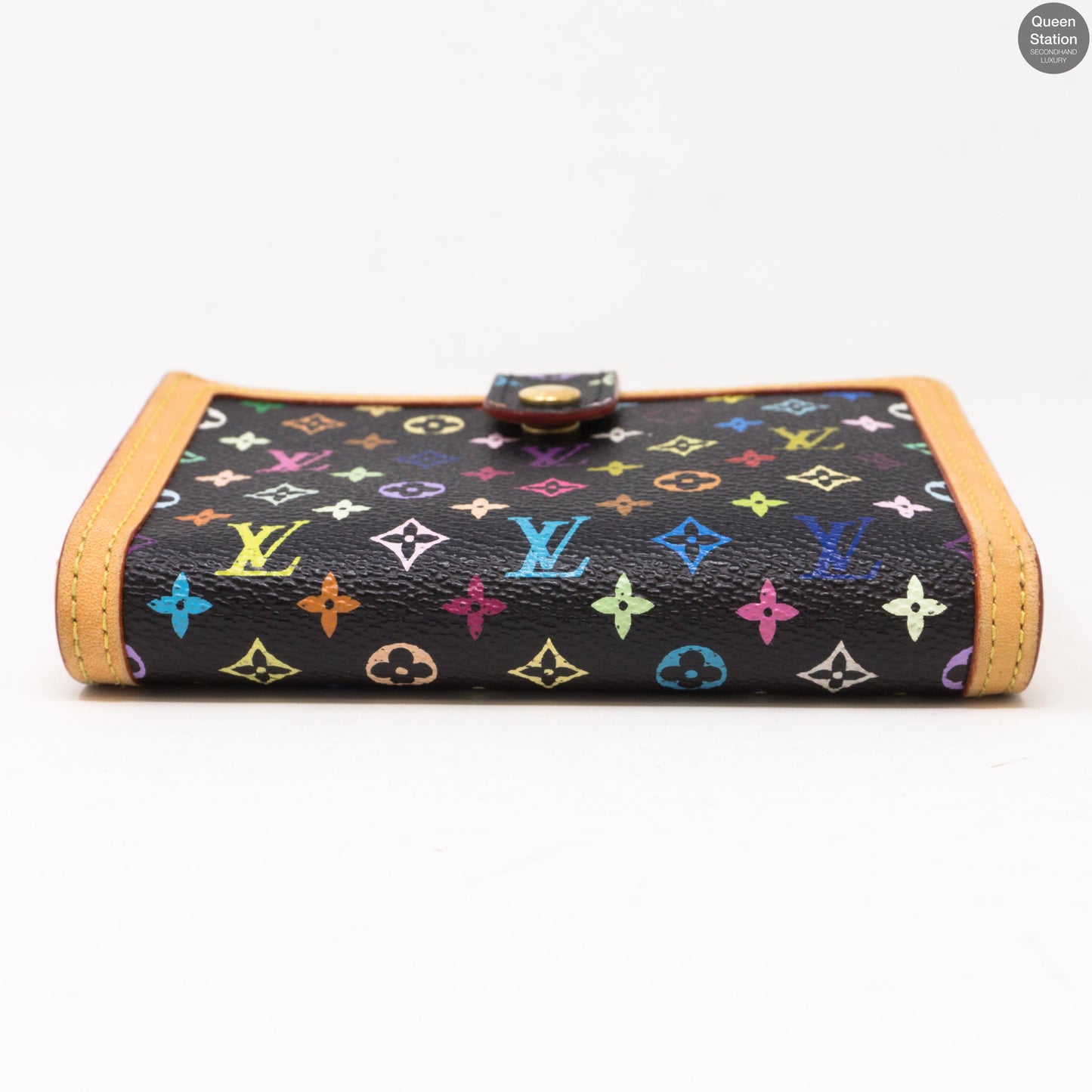 French Purse Wallet Multicolore Black