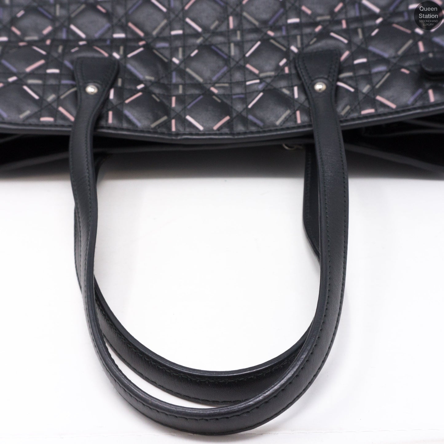 Large Panarea Tote Black Leather